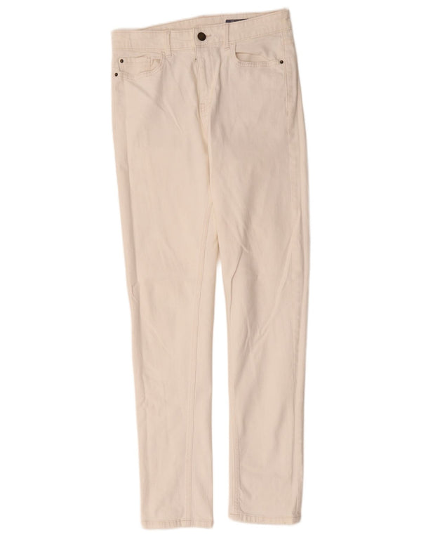 Женские джинсы Marks & Spencer The Lily Slim UK 10, маленькие W28 L30, белый хлопок