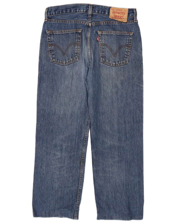 Мужские прямые джинсы Levi's W32 L27 синие, хлопок