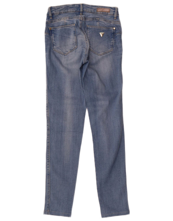 Женские джинсы скинни Guess Curvy X со средней посадкой W26 L28 синие