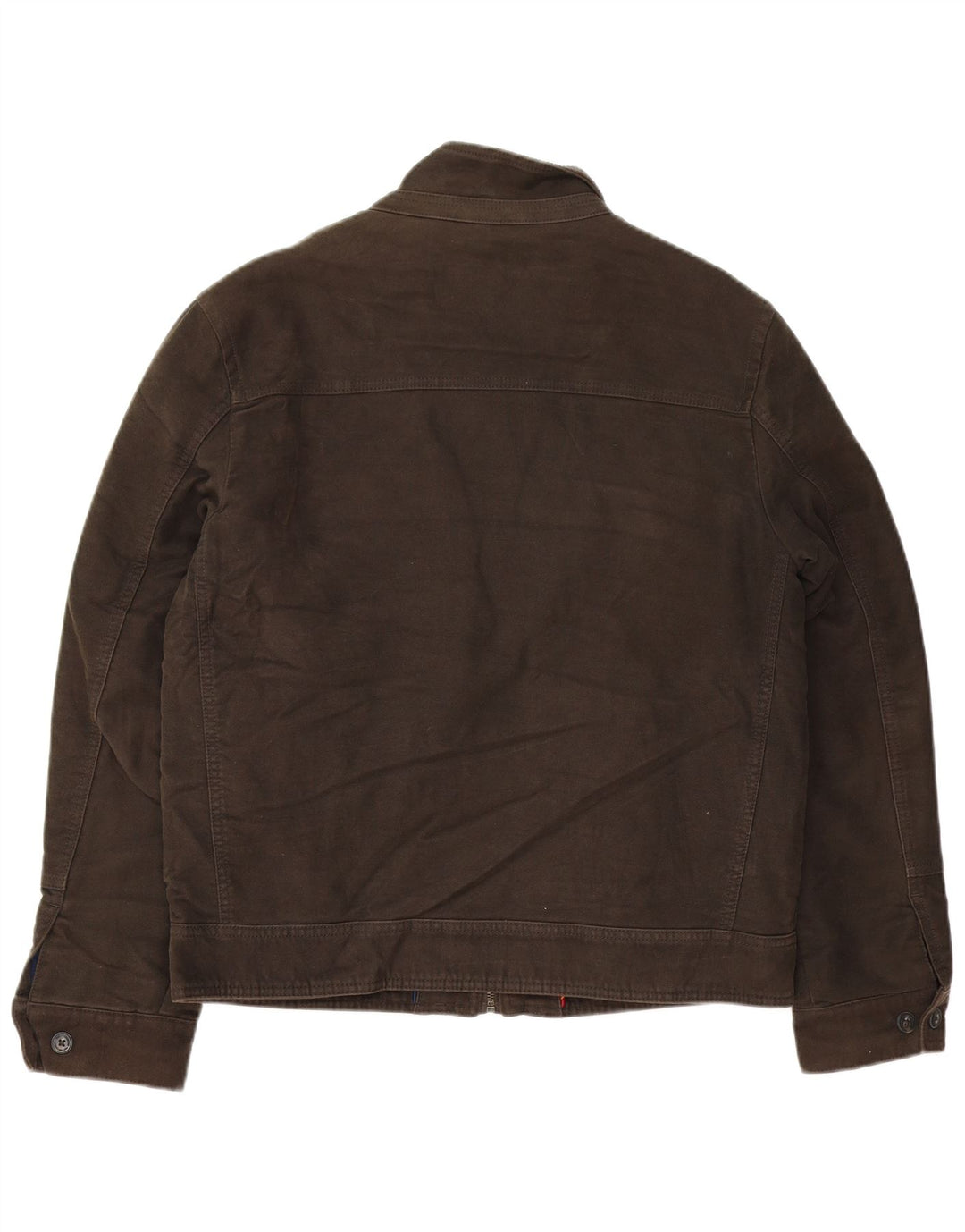 Мужской бомбер MARKS & SPENCER UK 38, хлопковый средний коричневый цвет