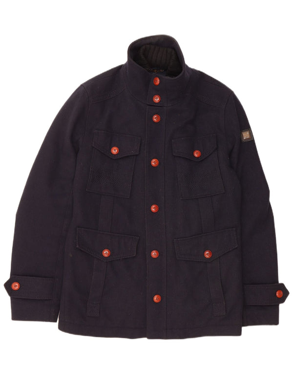 Мужская куртка HUGO BOSS UK 38 Medium Navy Blue Wool