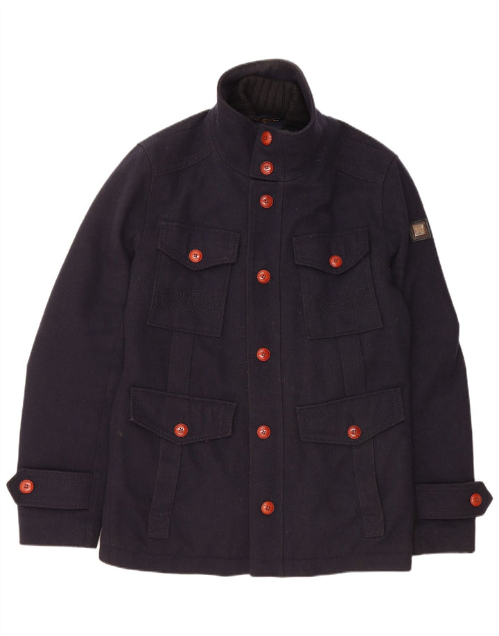 Мужская куртка HUGO BOSS UK 38 Medium Navy Blue Wool