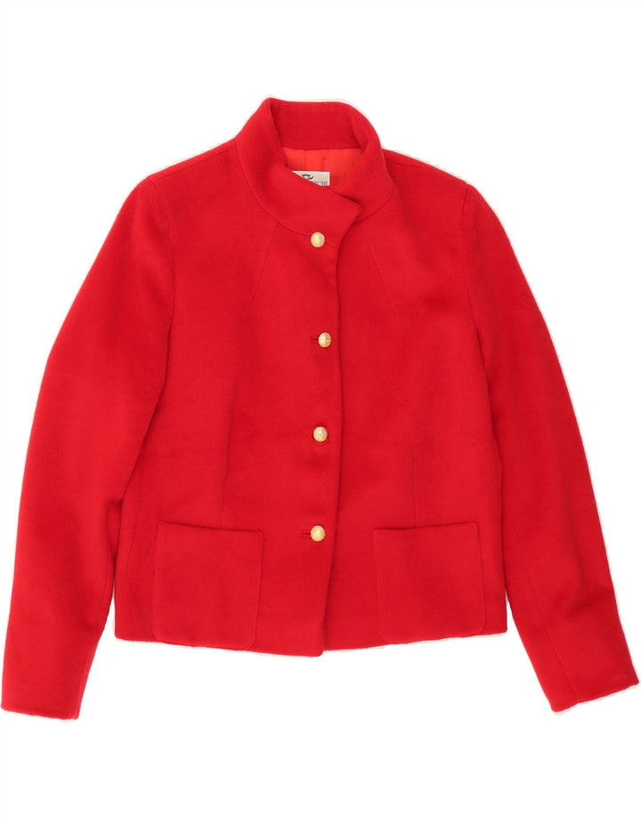 MARTI AE BEGHI Womens 4 Button Blazer Jacket IT 48 XL Red Vintage Marti ae Beghi and Second-Hand Marti ae Beghi from Messina Hembry 