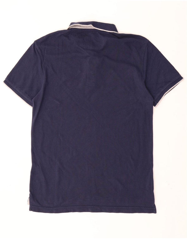 Мужская рубашка-поло стандартного размера LEVI'S Coupe среднего размера, темно-синяя, хлопковая
