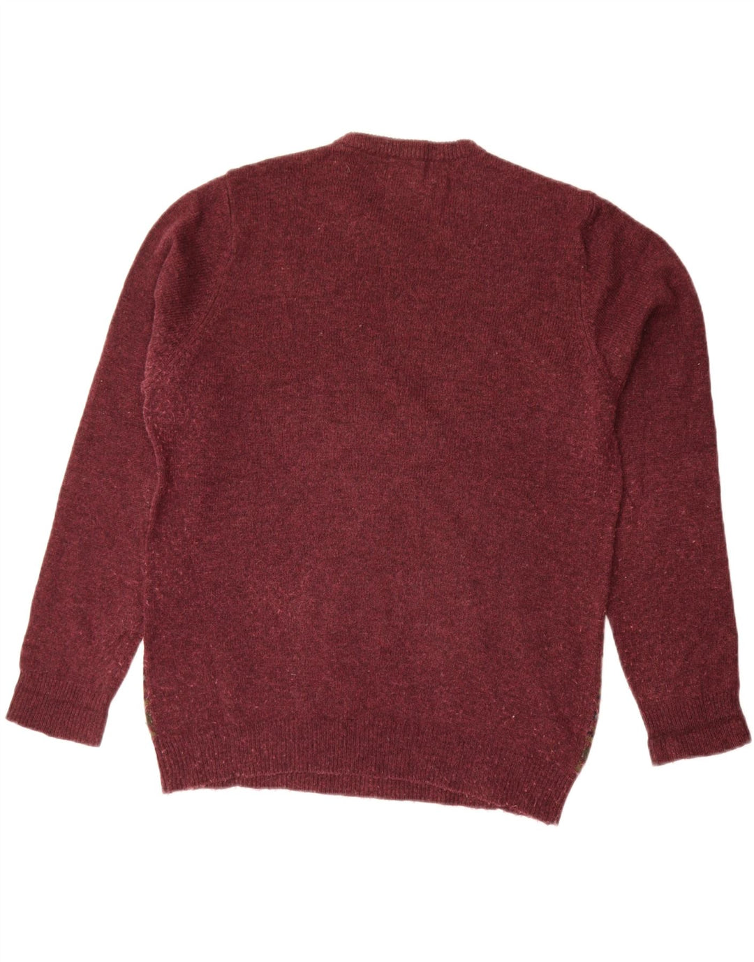 Мужской свитер с круглым вырезом Marks & Spencer Blue Harbour, средний бордовый