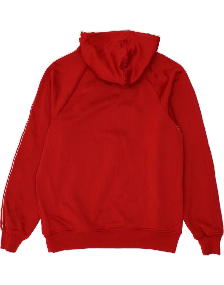 PUMA Mens Graphic Hoodie Jumper Large Red Polyester Vintage Puma and Second-Hand Puma from Messina Hembry 