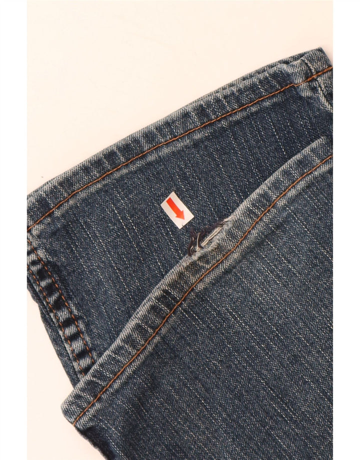 Мужские прямые джинсы WRANGLER техасский стрейч W34 L30, синий хлопок