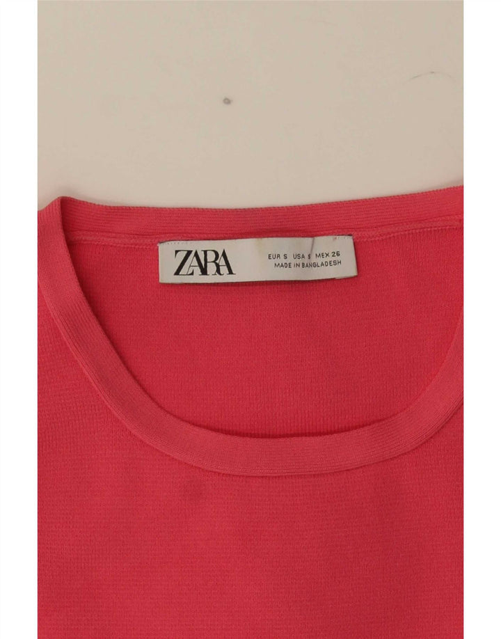 Женский укороченный жилет Zara UK 8, маленький розовый