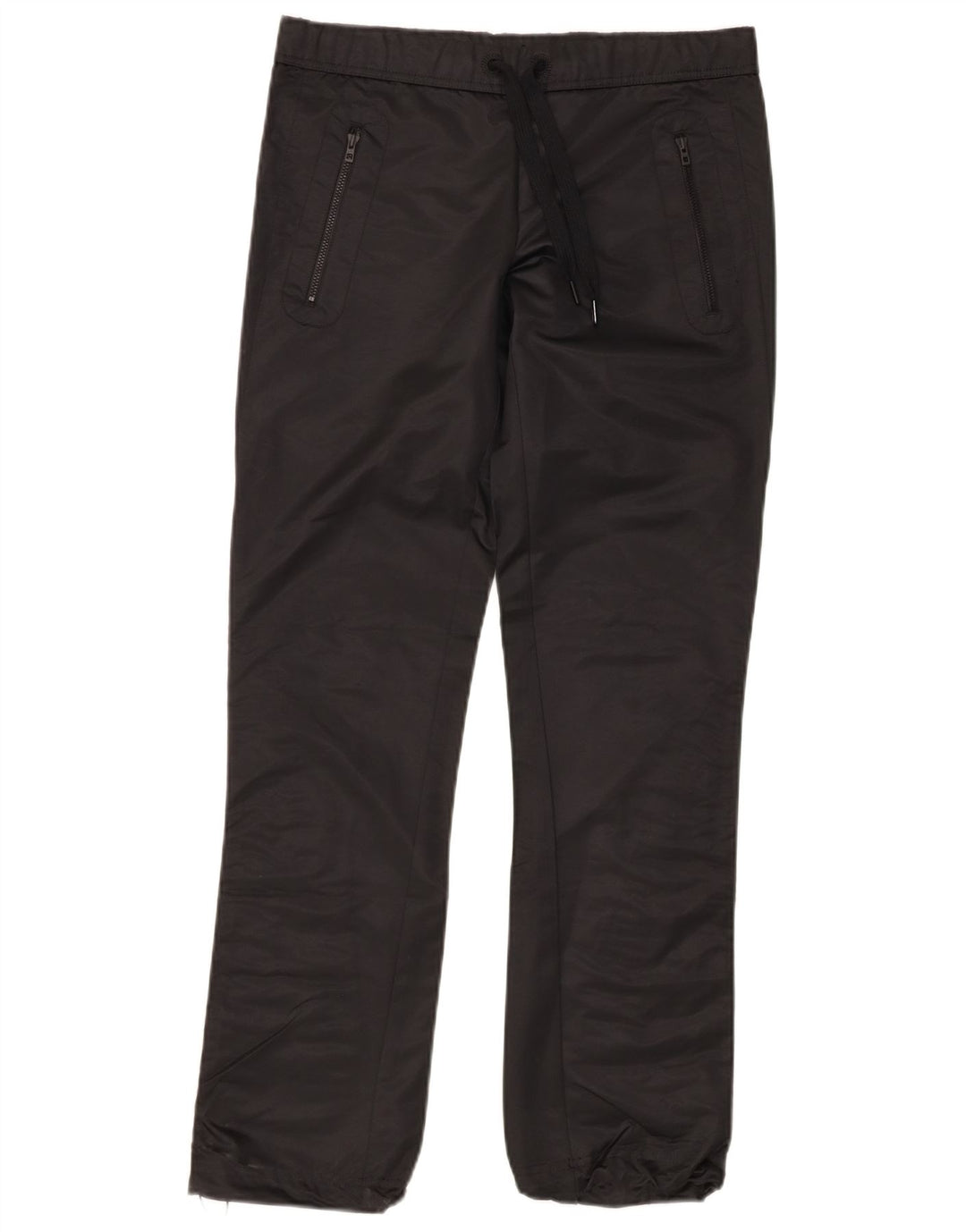 ADIDAS Womens Windbreaker Trousers UK 16 Large  Black Polyester