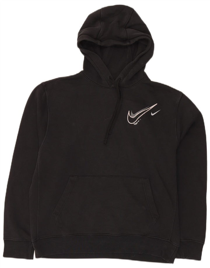 Мужской джемпер с капюшоном Nike, средний черный, хлопок
