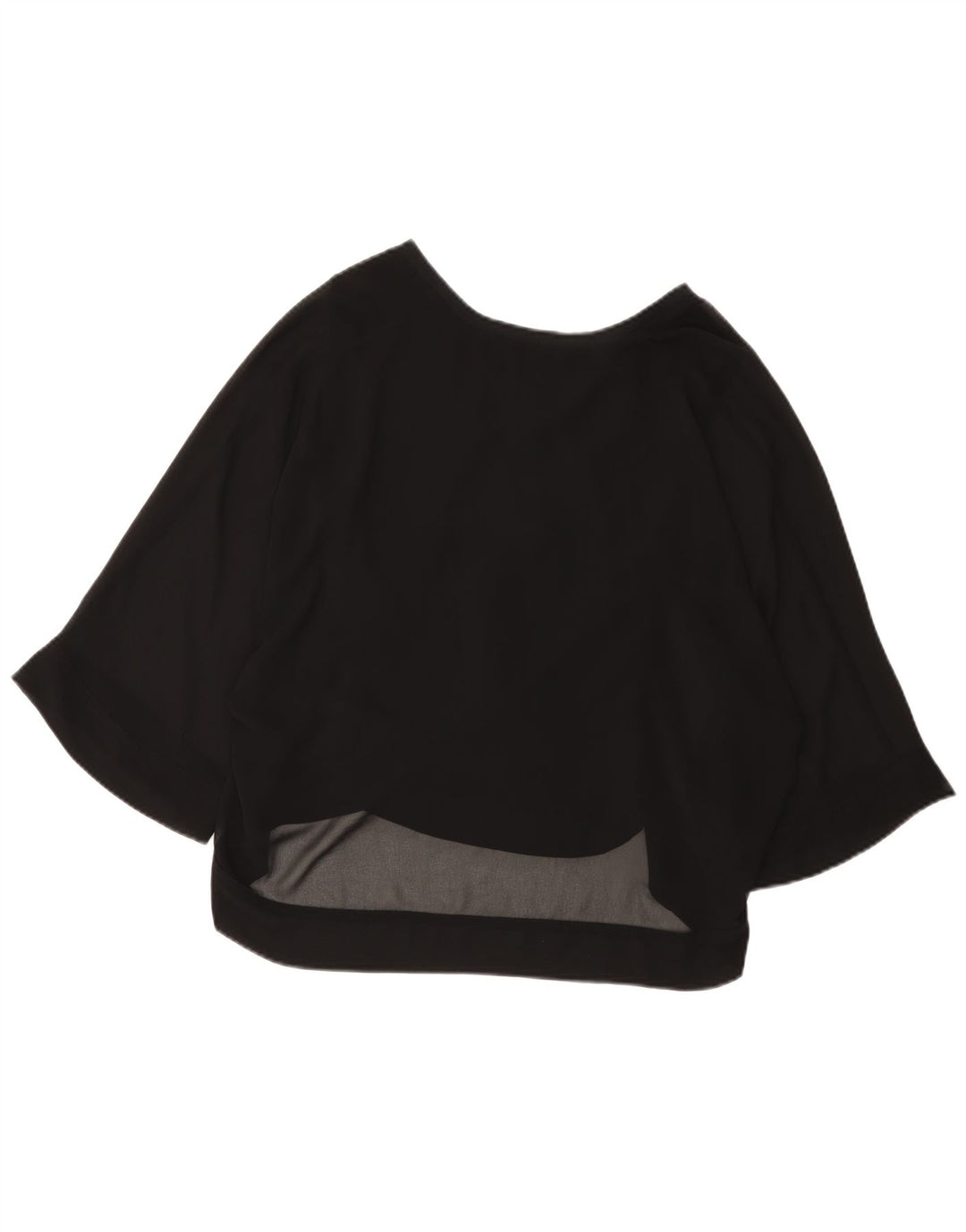 Женская блузка с рукавом 3/4 Zara UK 12, средний черный