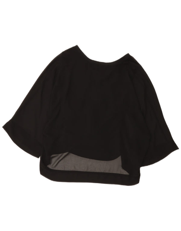 Женская блузка с рукавом 3/4 Zara UK 12, средний черный