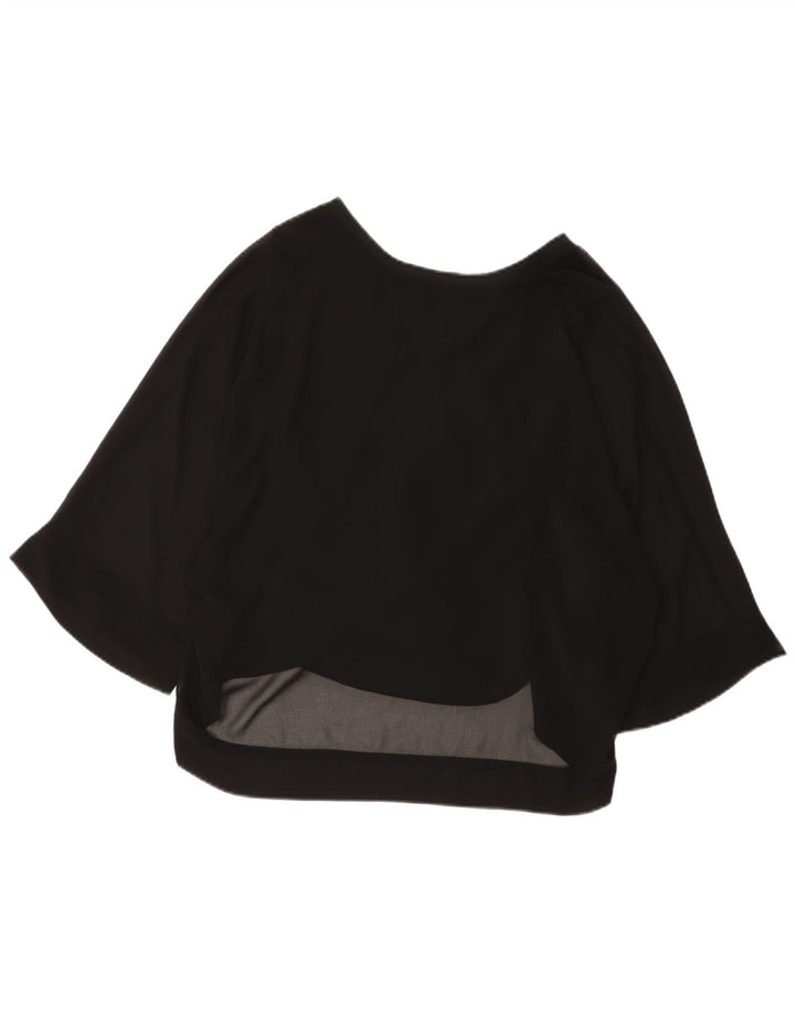 Женская блузка с рукавом 3/4 Zara UK 12, средний черный