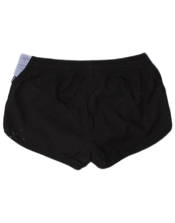 Женские спортивные шорты ADIDAS UK 6 XS, черные, хлопок с цветными блоками