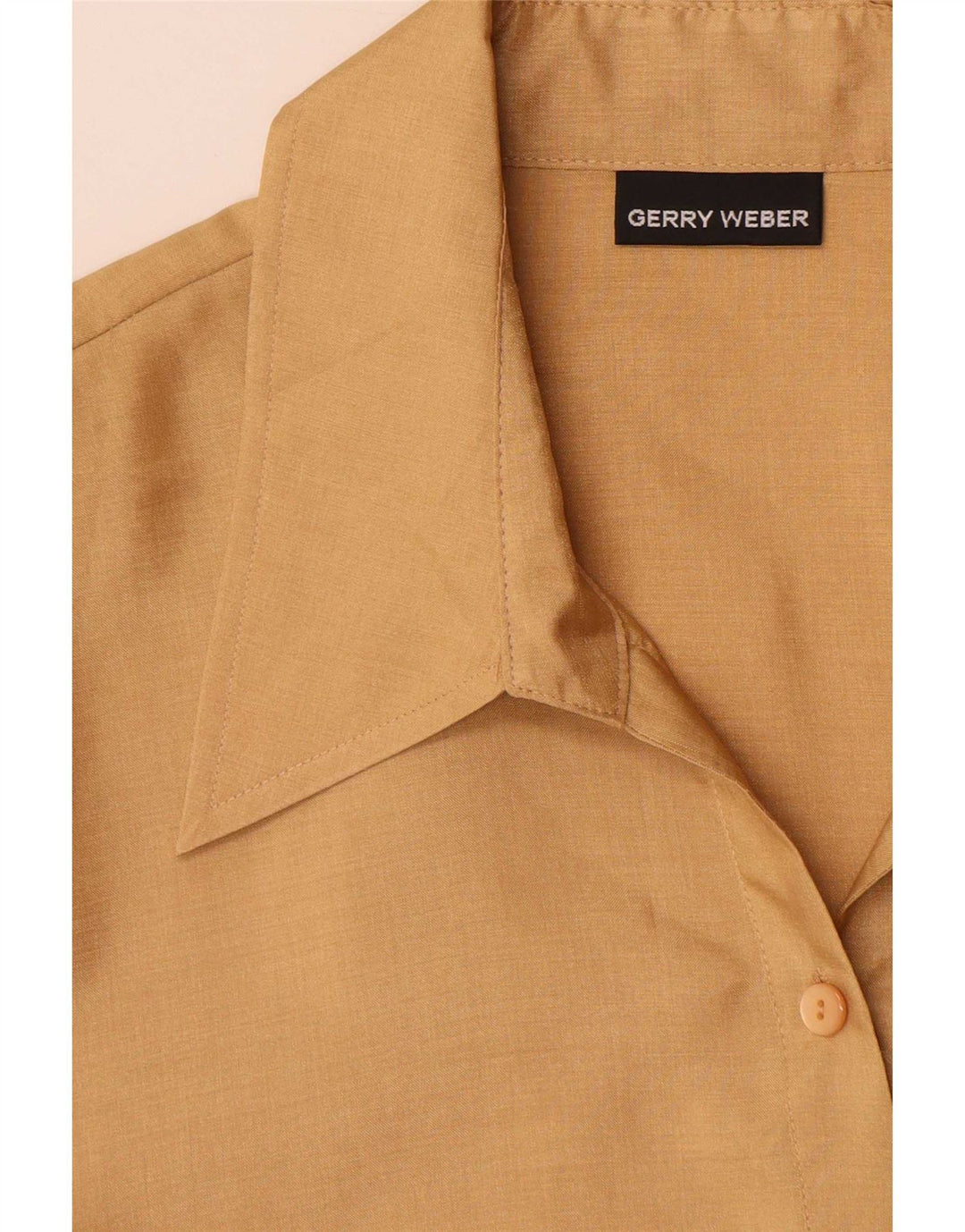 Женская рубашка с коротким рукавом Gerry Weber UK 16, большая бежевая
