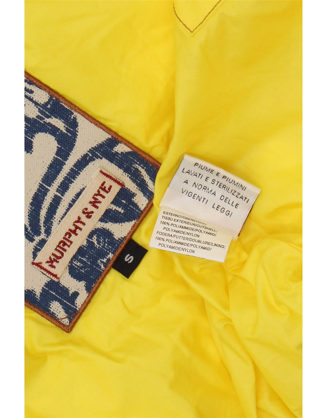 Женский утепленный жилет Murphy & Nye UK 10, маленький желтый нейлон