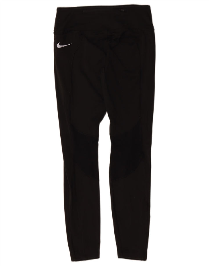 Женские леггинсы Nike Dri Fit UK 8, маленькие черные полиэстер