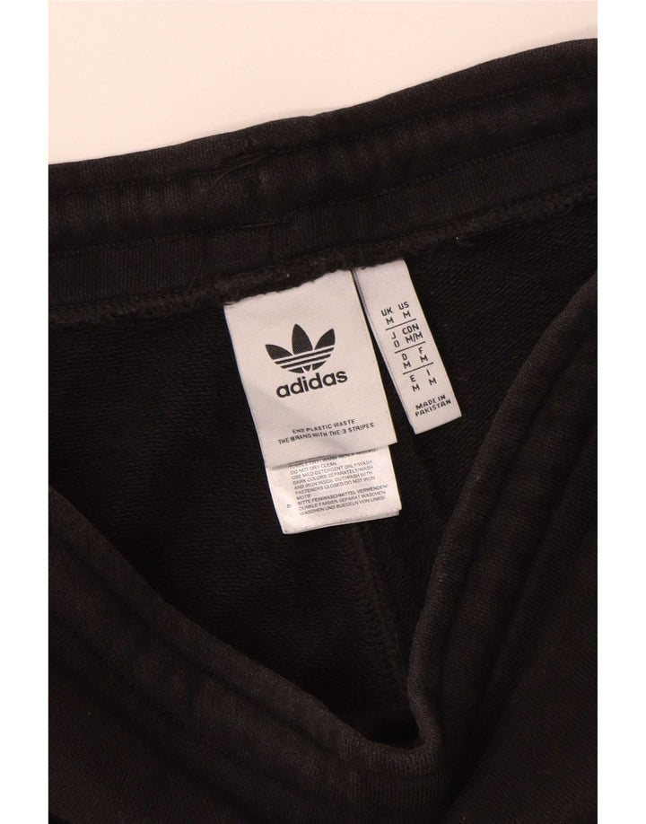 Мужские спортивные шорты Adidas среднего размера, черные, хлопок