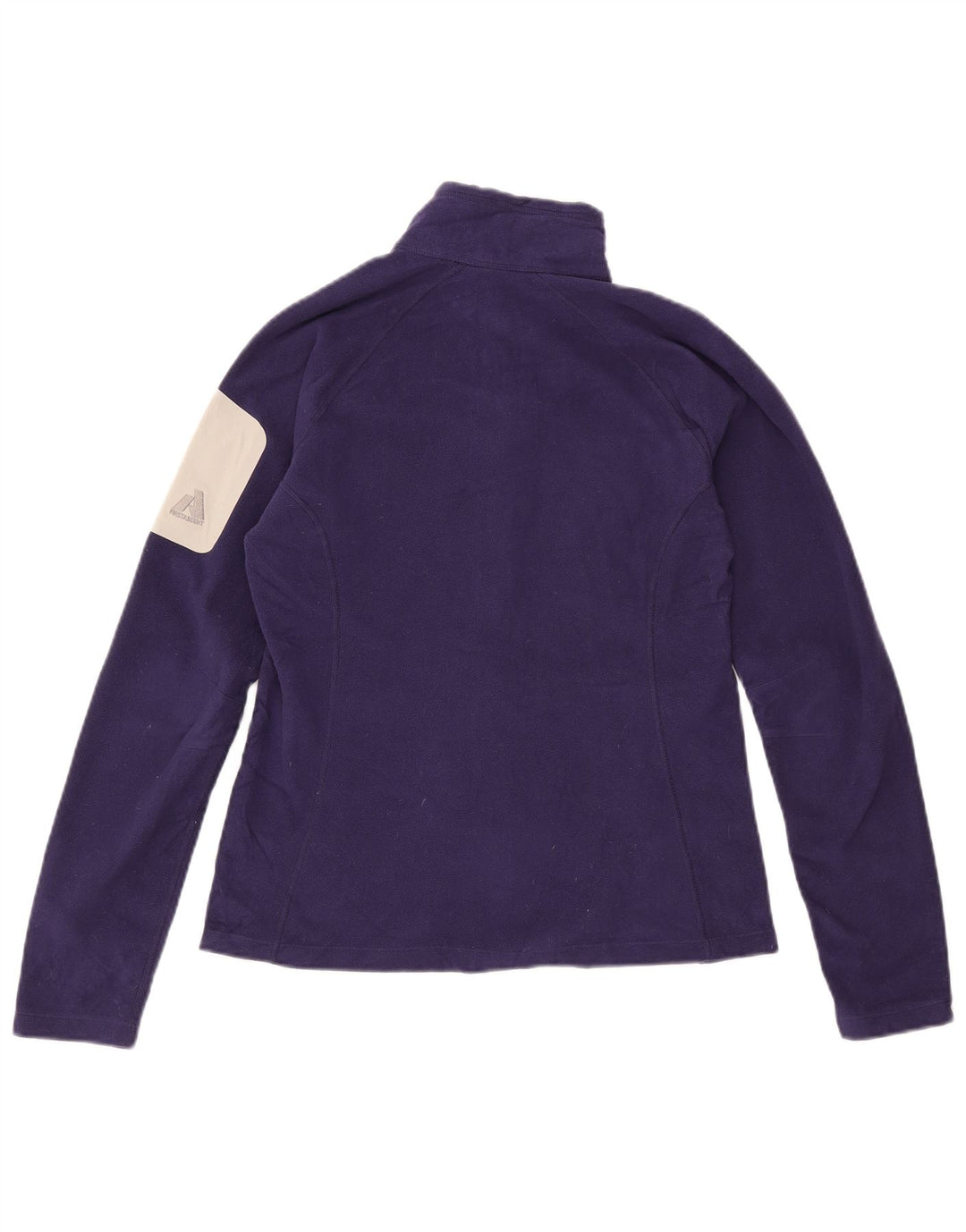 Женская флисовая куртка EDDIE BAUER UK 12, средний фиолетовый, полиэстер с цветными блоками