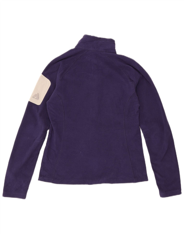 Женская флисовая куртка EDDIE BAUER UK 12, средний фиолетовый, полиэстер с цветными блоками