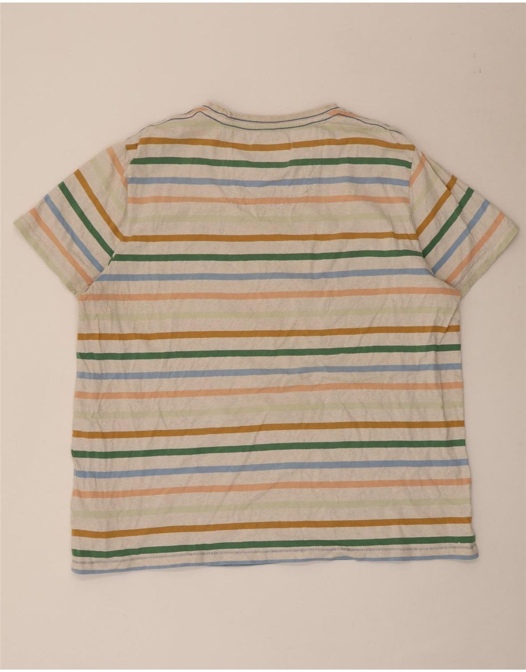 Мужская футболка Fat Face Top 2XL из хлопка в разноцветную полоску