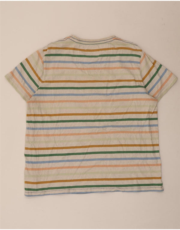 Мужская футболка Fat Face Top 2XL из хлопка в разноцветную полоску