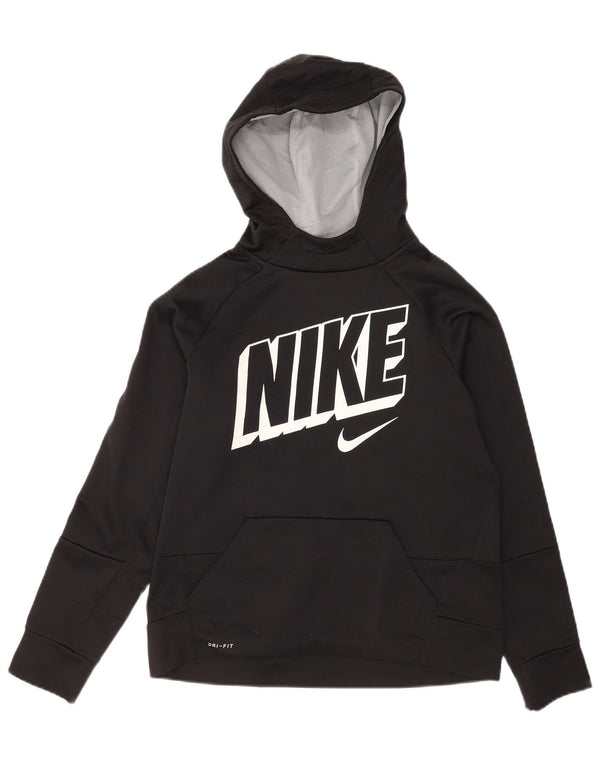Джемпер с капюшоном Nike Dri Fit для девочек 13–14 лет, черный полиэстер, размер XL