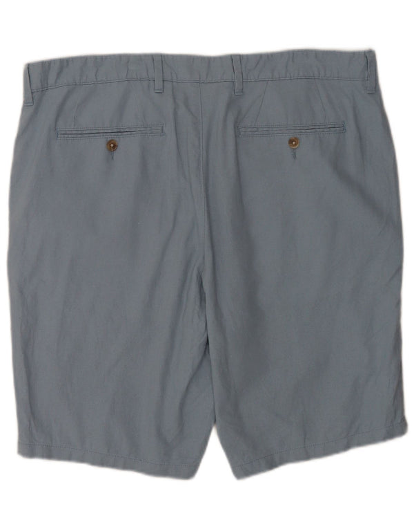 Мужские шорты чинос Marks & Spencer W40 XL синие льняные