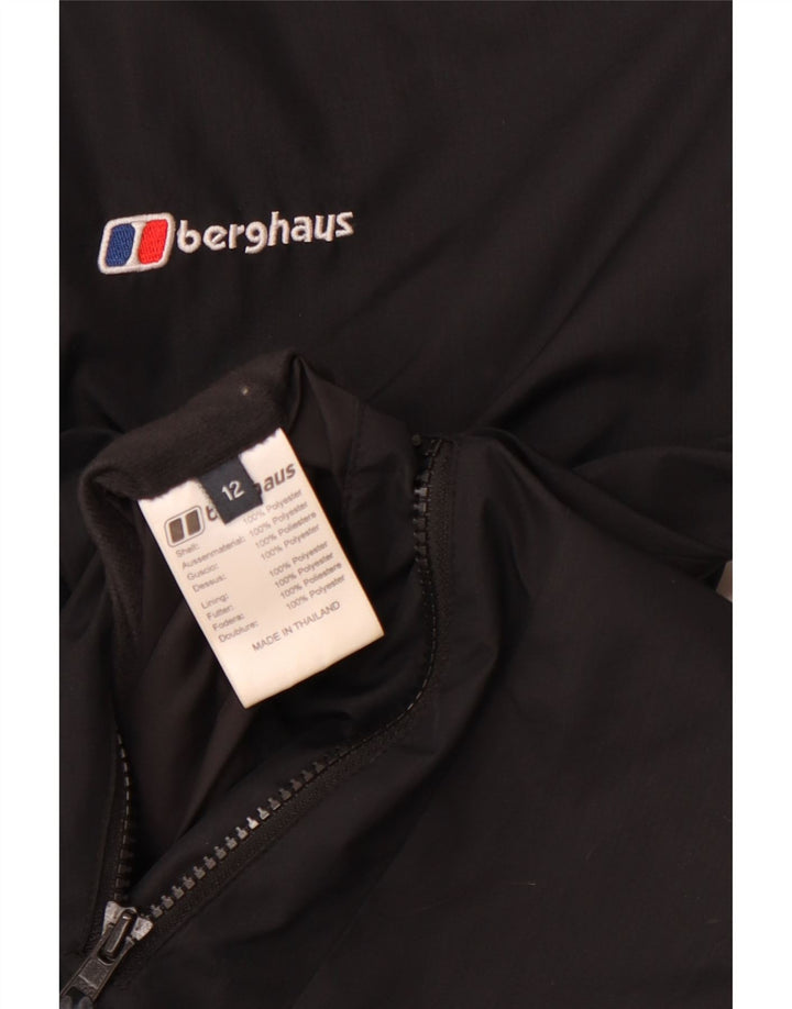 BERGHAUS Женская двусторонняя куртка UK 12, средний черный полиэстер