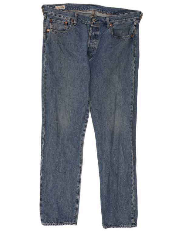 Мужские прямые джинсы Levi's 501 W36 L32 синие, хлопок