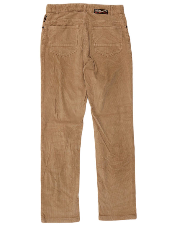 Napapijri Мужские прямые вельветовые брюки W29 L32, бежевые классические хлопковые брюки