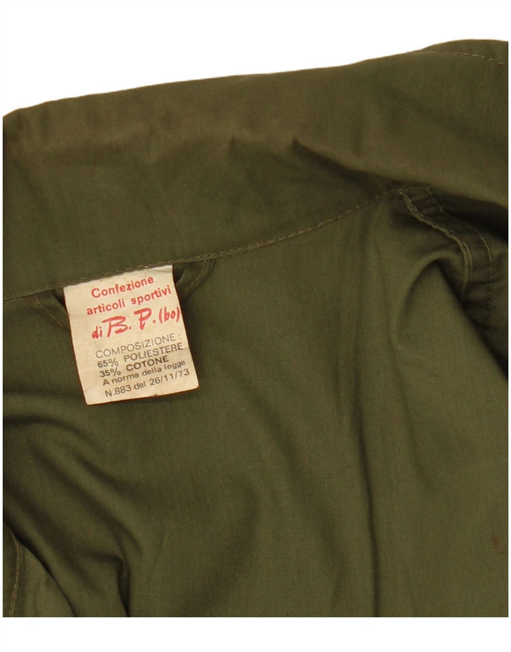 Мужская куртка VINTAGE Utility UK 36, маленький цвет хаки, полиэстер