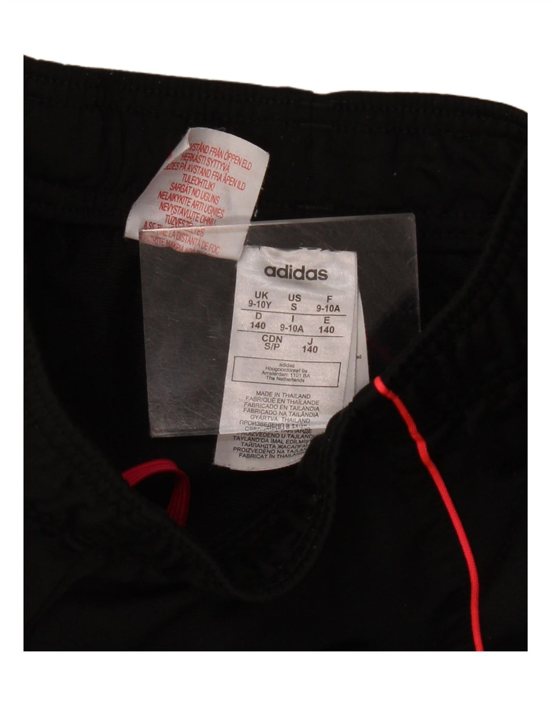 Спортивный костюм ADIDAS для девочек, брюки для бега, 9–10 лет, черный полиэстер