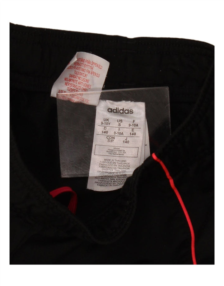 Спортивный костюм ADIDAS для девочек, брюки для бега, 9–10 лет, черный полиэстер