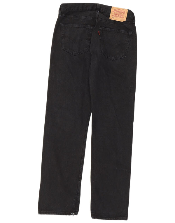Мужские прямые джинсы Levi's 501 W31 L32, черный хлопок