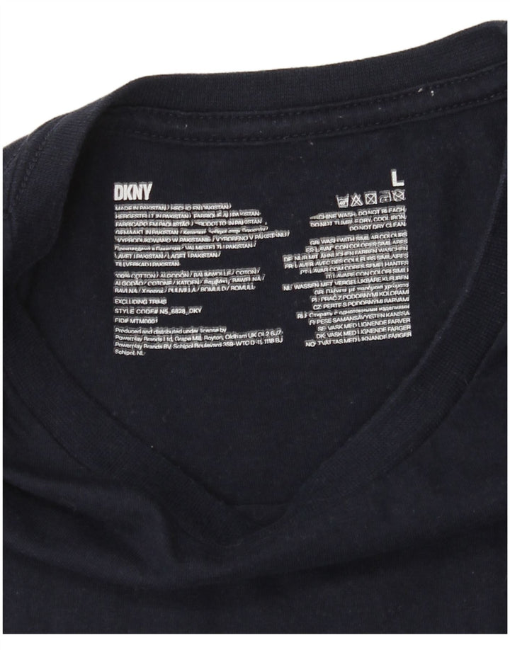 Мужская футболка Dkny, большой темно-синий хлопок