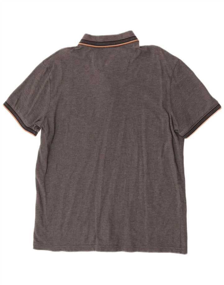 Мужская рубашка-поло стандартного кроя Hugo Boss XL, серый хлопок