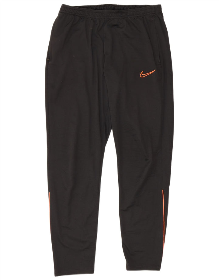 Женские спортивные брюки Nike Dri Fit UK 16, большие черные полиэстеровые брюки