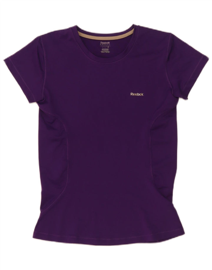 Женская футболка Reebok Top UK 12 Medium Purple Polyester