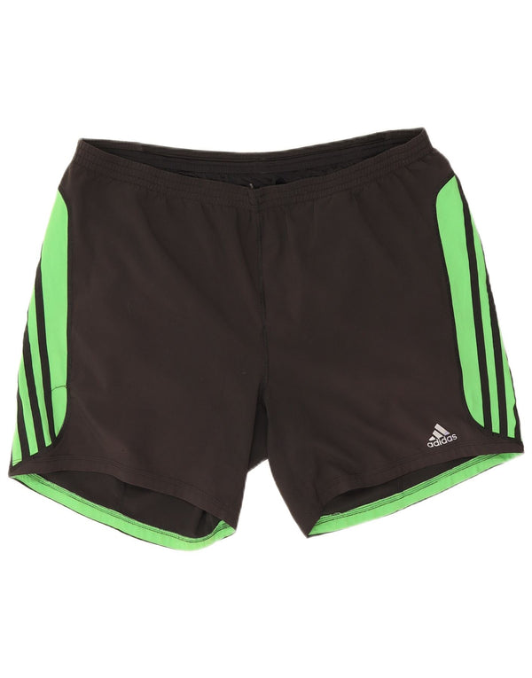 Мужские спортивные шорты Adidas Climacool XL, черные, полиэстер с цветными блоками