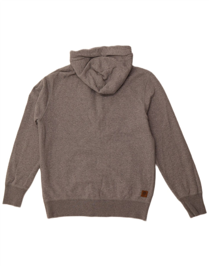 Мужской свитер с капюшоном на молнии PUMA, хлопок среднего серого цвета