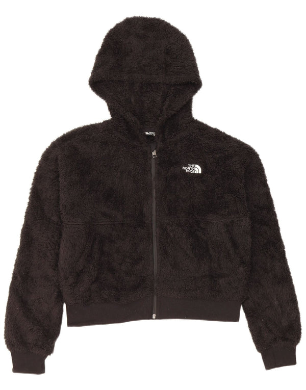 Флисовая куртка с капюшоном для девочек The North Face, 14–15 лет, размер XL, черный полиэстер