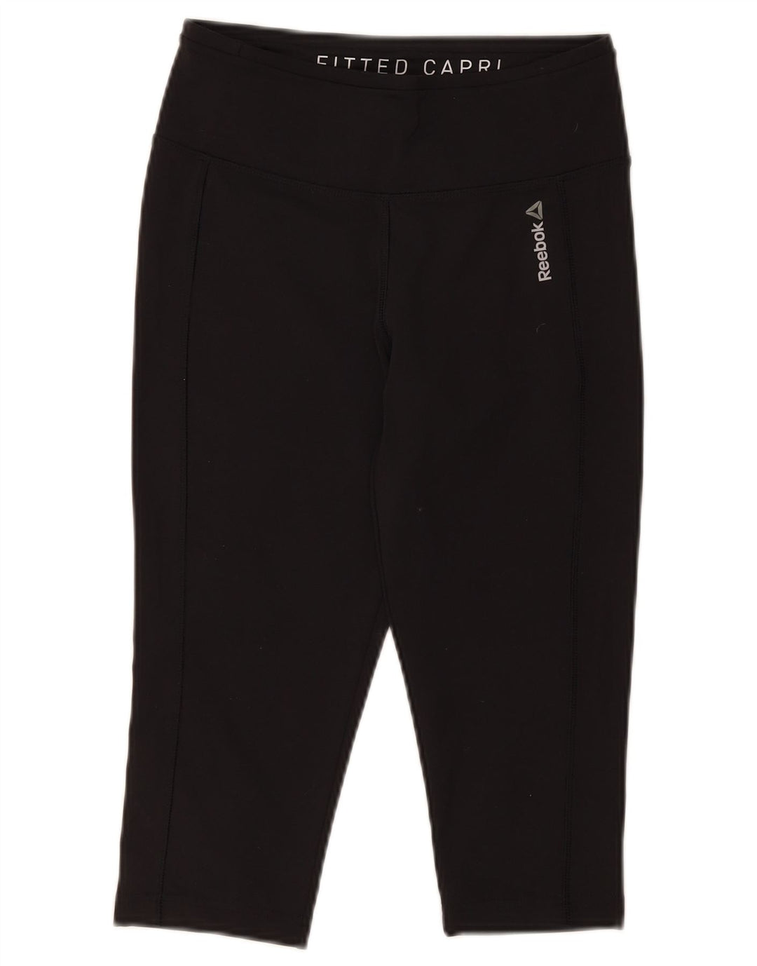 Женские леггинсы-капри Reebok, Великобритания, 8/10, маленькие, черные, полиэстер