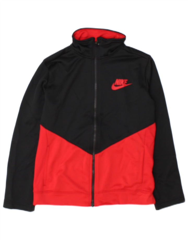 Спортивный костюм Nike для мальчиков, верхняя куртка 10–11 лет, средний черный с цветными блоками