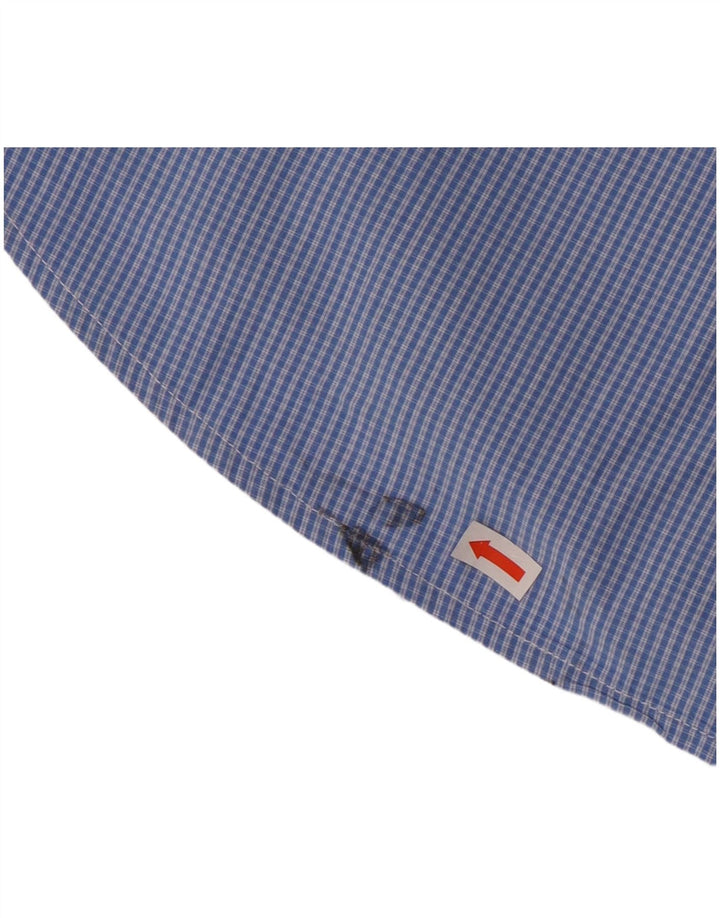 Мужская рубашка IZOD XL, синяя клетка, хлопок