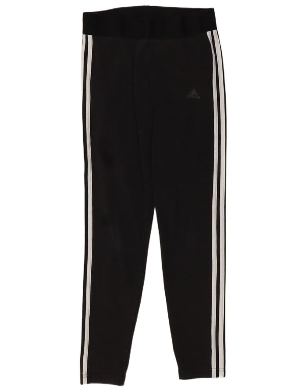 Женские леггинсы Adidas UK 12/14, средний черный хлопок, черный