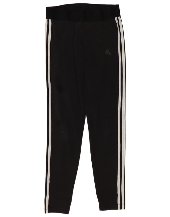 Женские леггинсы Adidas UK 12/14, средний черный хлопок, черный