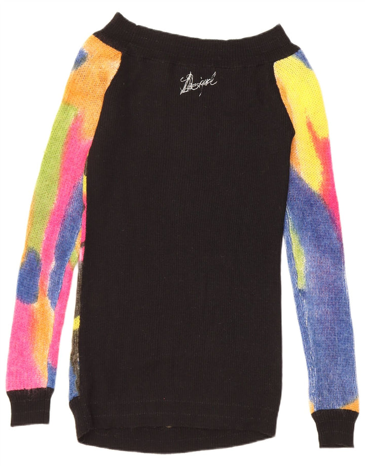 Женский свитер с вырезом «лодочка» Desigual UK 12, средний разноцветный