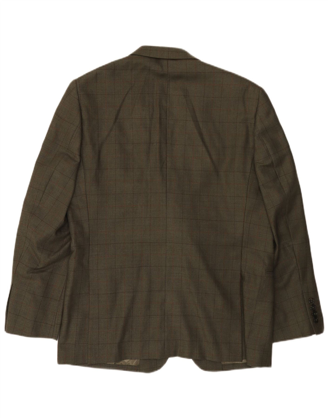 Мужской пиджак JAEGER на 2 пуговицах, Великобритания 42 XL, хаки в клетку, шерстяной