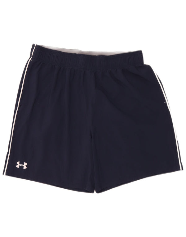 Мужские спортивные шорты с рисунком Under Armour XL, темно-синие